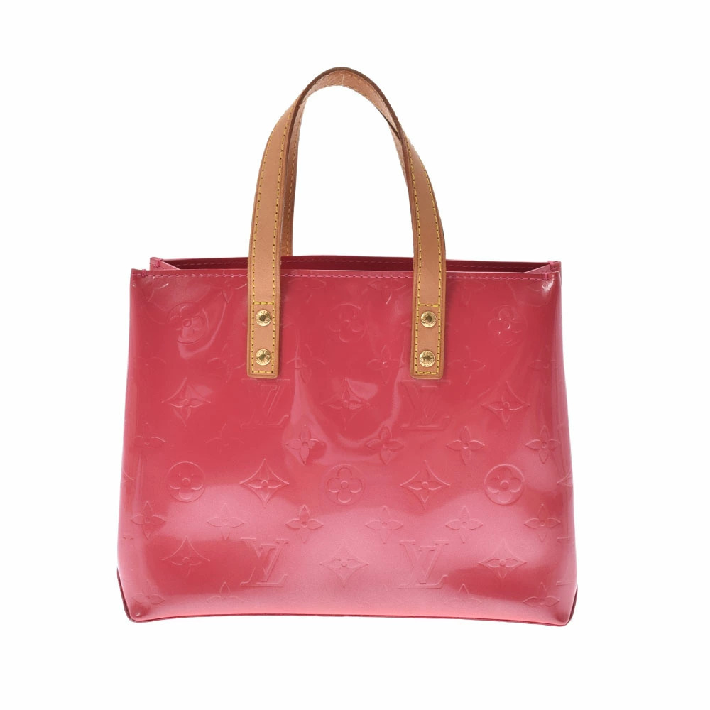 LOUIS VUITTON Vernis Lead Framboise Monogram Handbag
